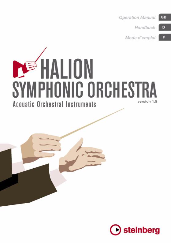 STEINBERG HALion Symphonic Orchestra Instruction Manual v1.5