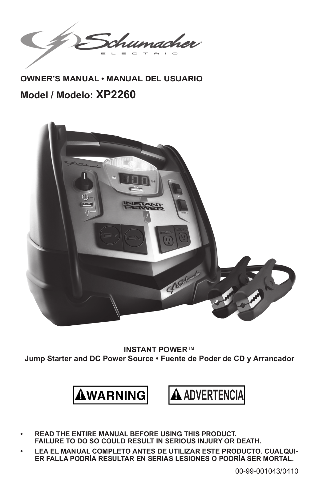 Schumacher XP2260 User Manual 2