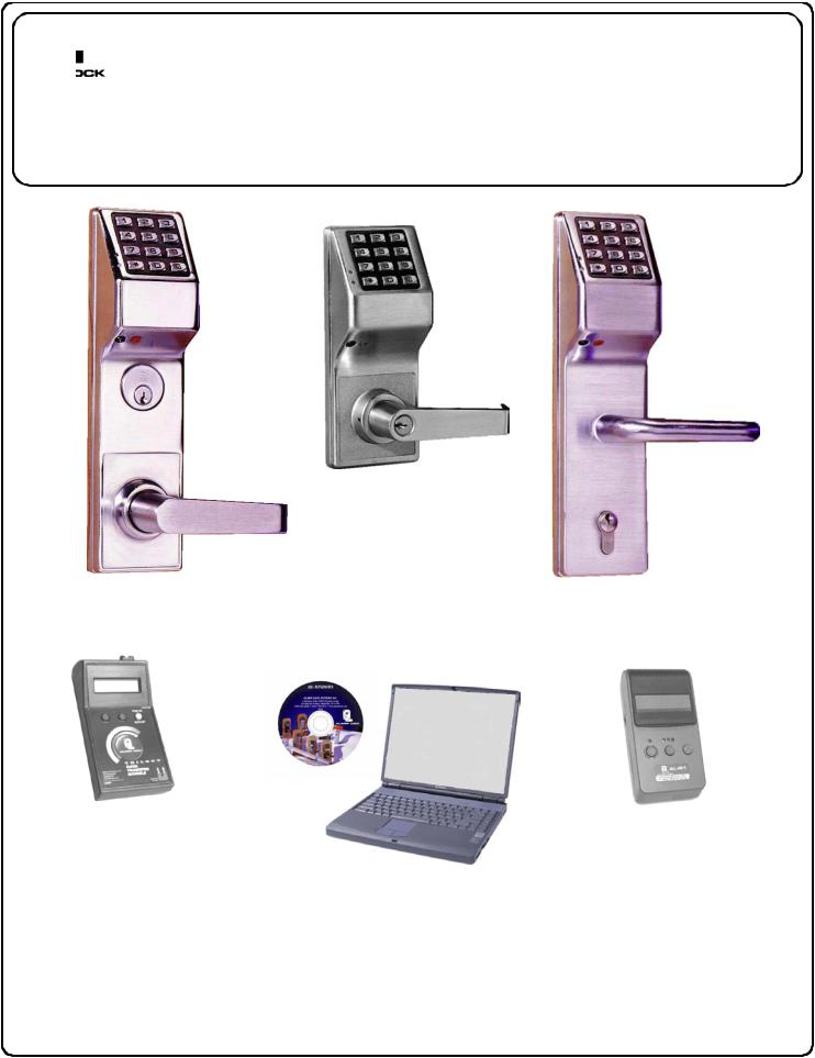 Alarm Lock DL3500, DL3500EX, ETDL, DL3200 Programming Instructions