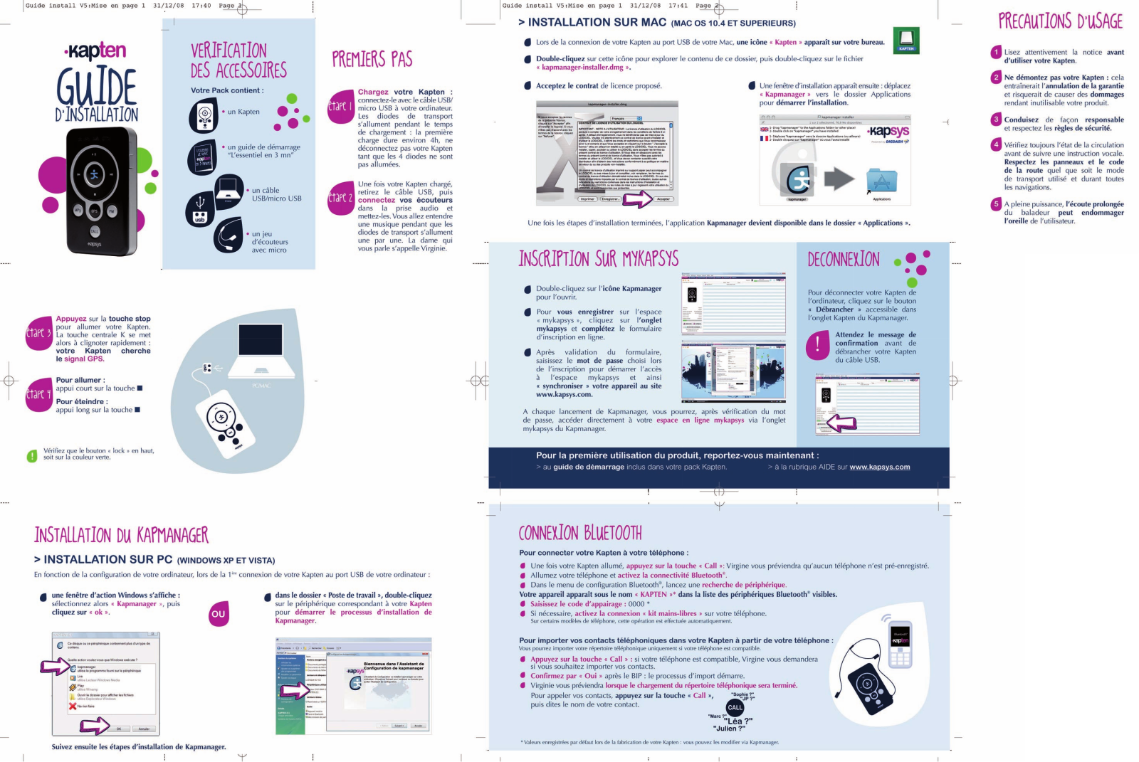 KAPSYS Kapten Installation Manual