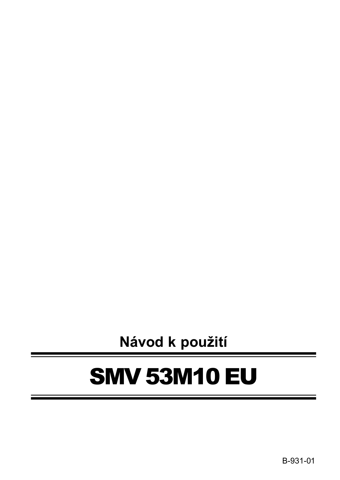 Bosch SMV53M10EU User Manual