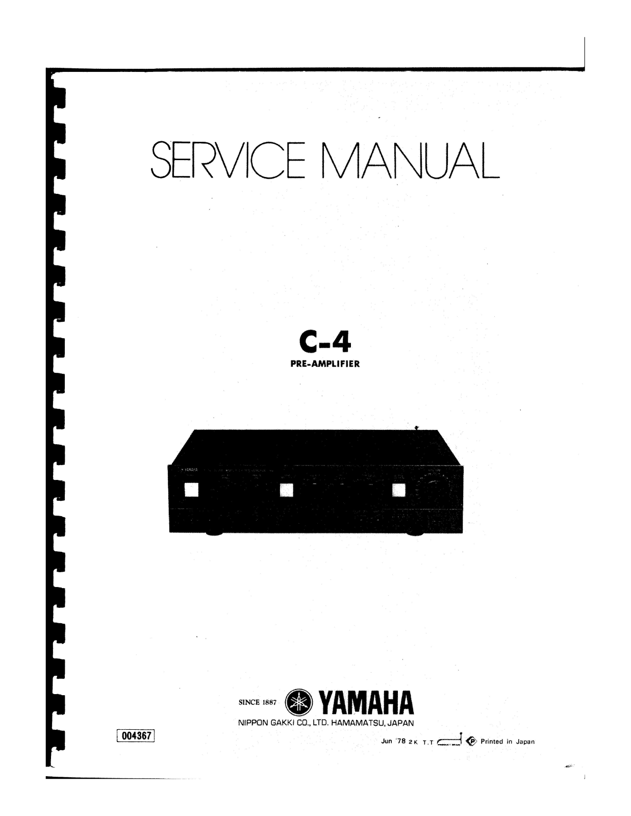 Yamaha C-4 Service manual