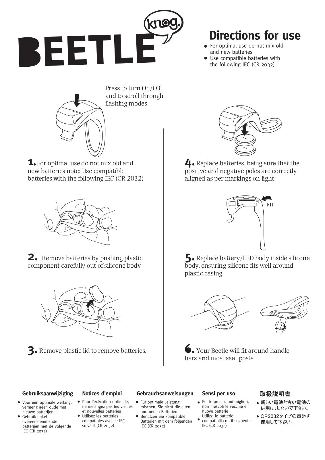 Knog BEETLE User Manual