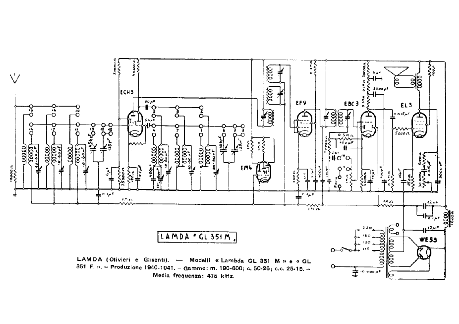 Lambda gl351m, gl351f schematic