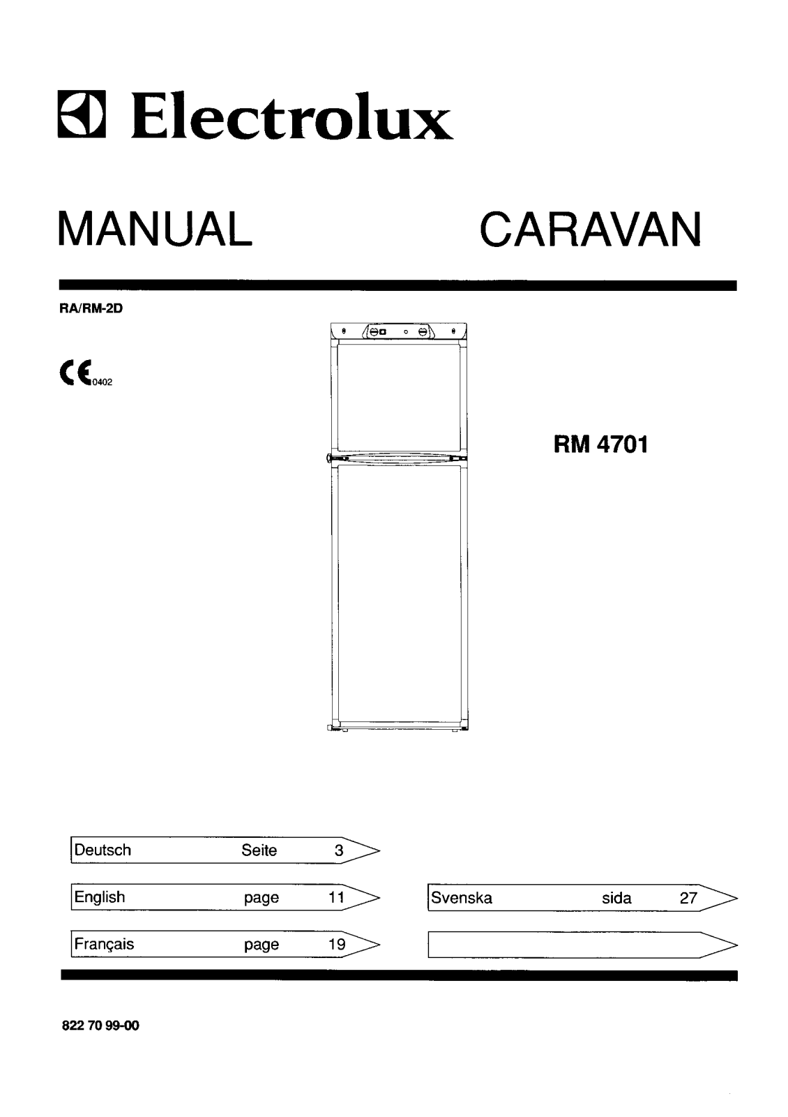 AEG RM4701 User Manual