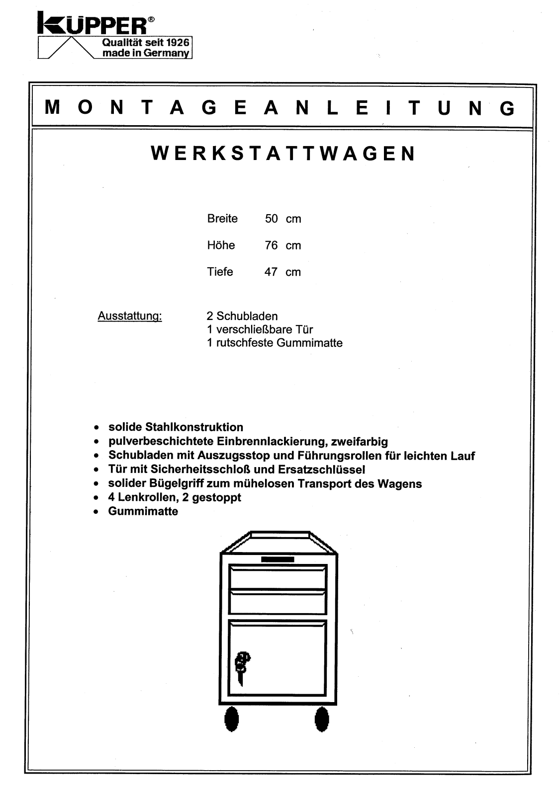 Küpper 12021 User guide