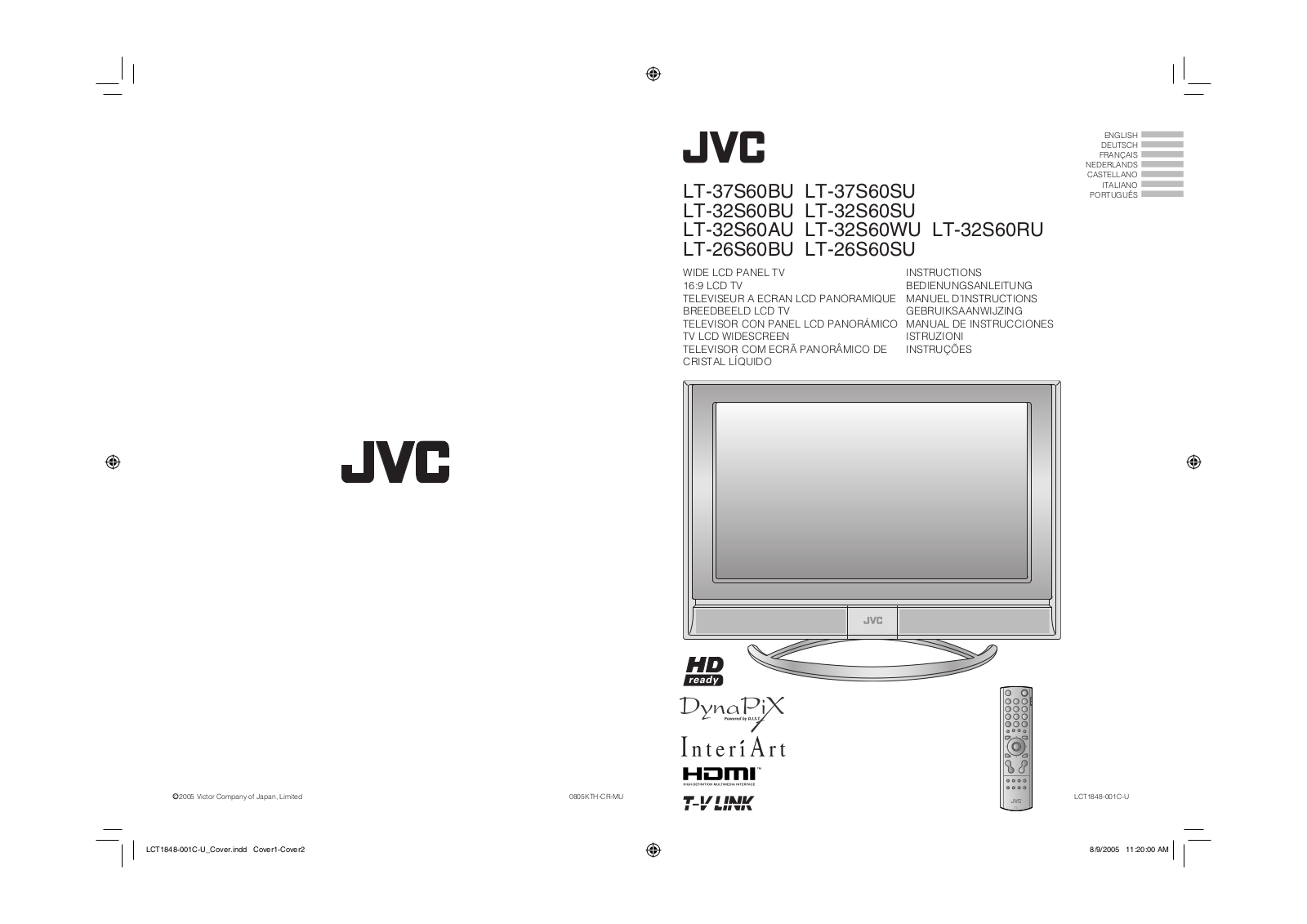 JVC LT-26S60, LT-37S60BU, LT-37S60SU User Manual