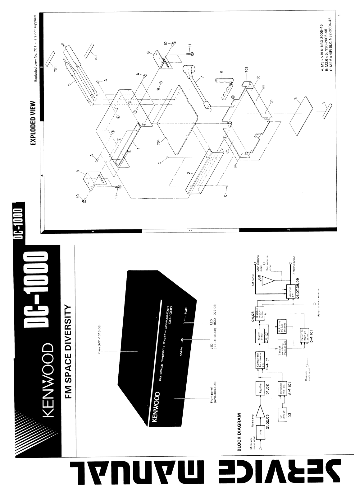 Kenwood DC-1000-HU Service Manual