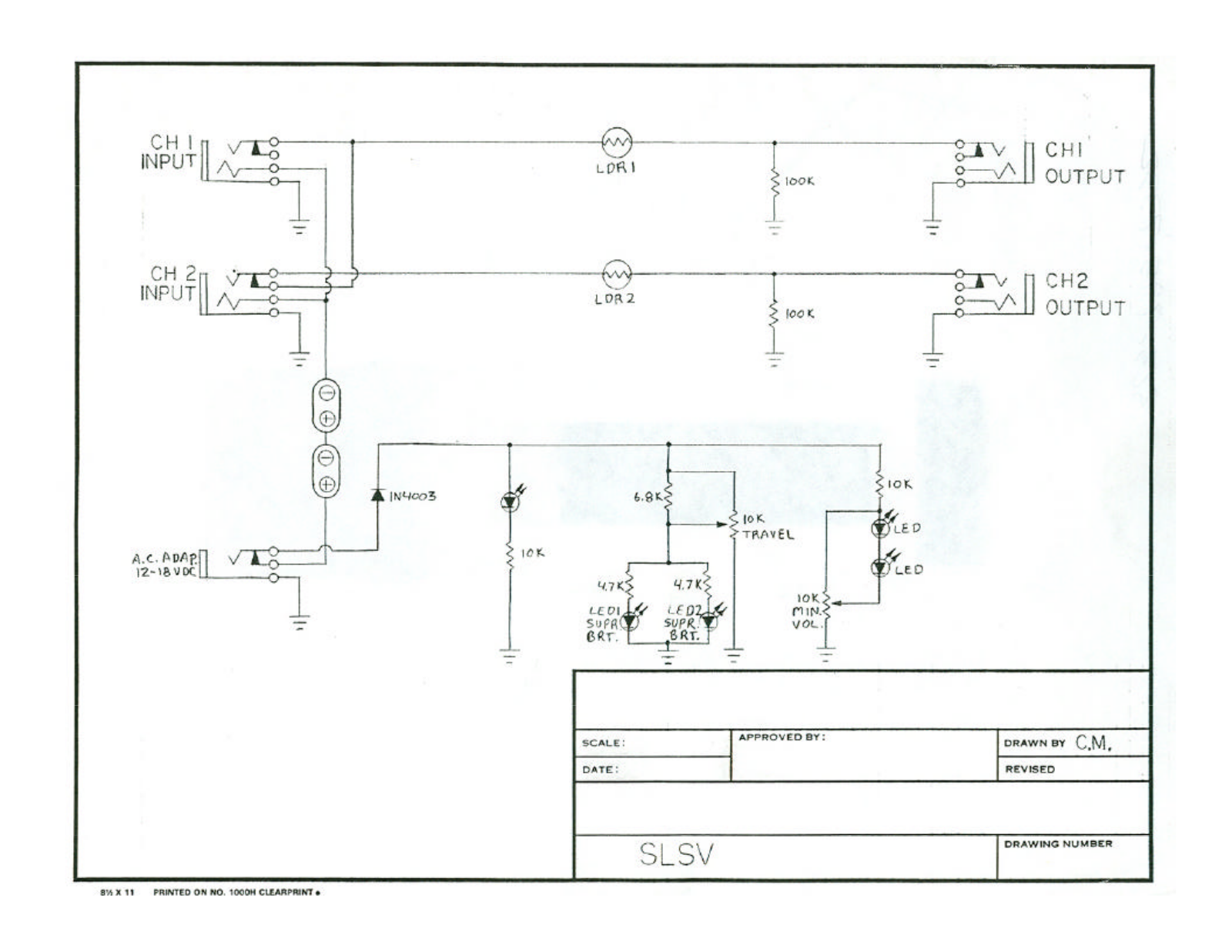 Morley pedals SLSVES Schematics