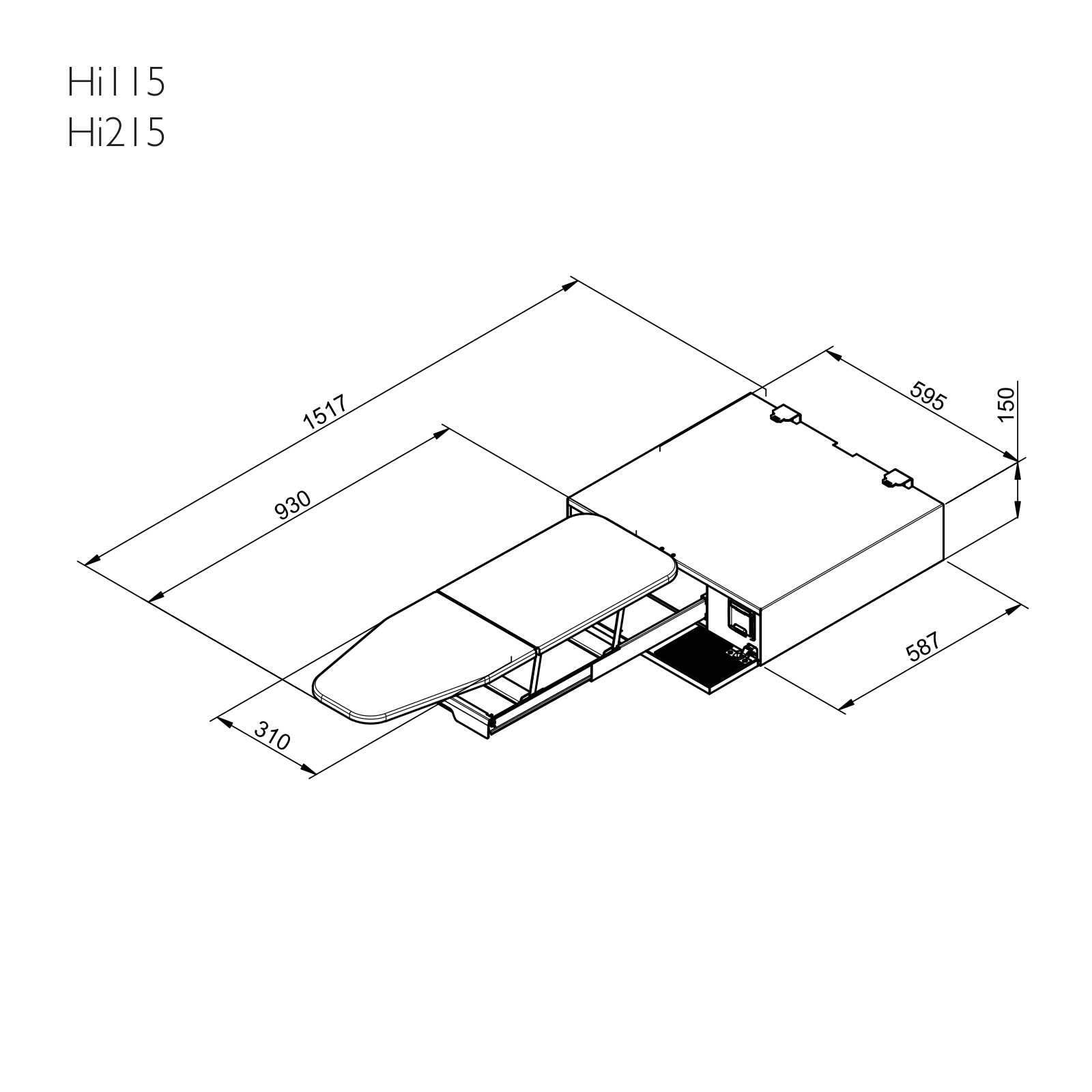 ASKO Hi115, Hi215 Dimensions