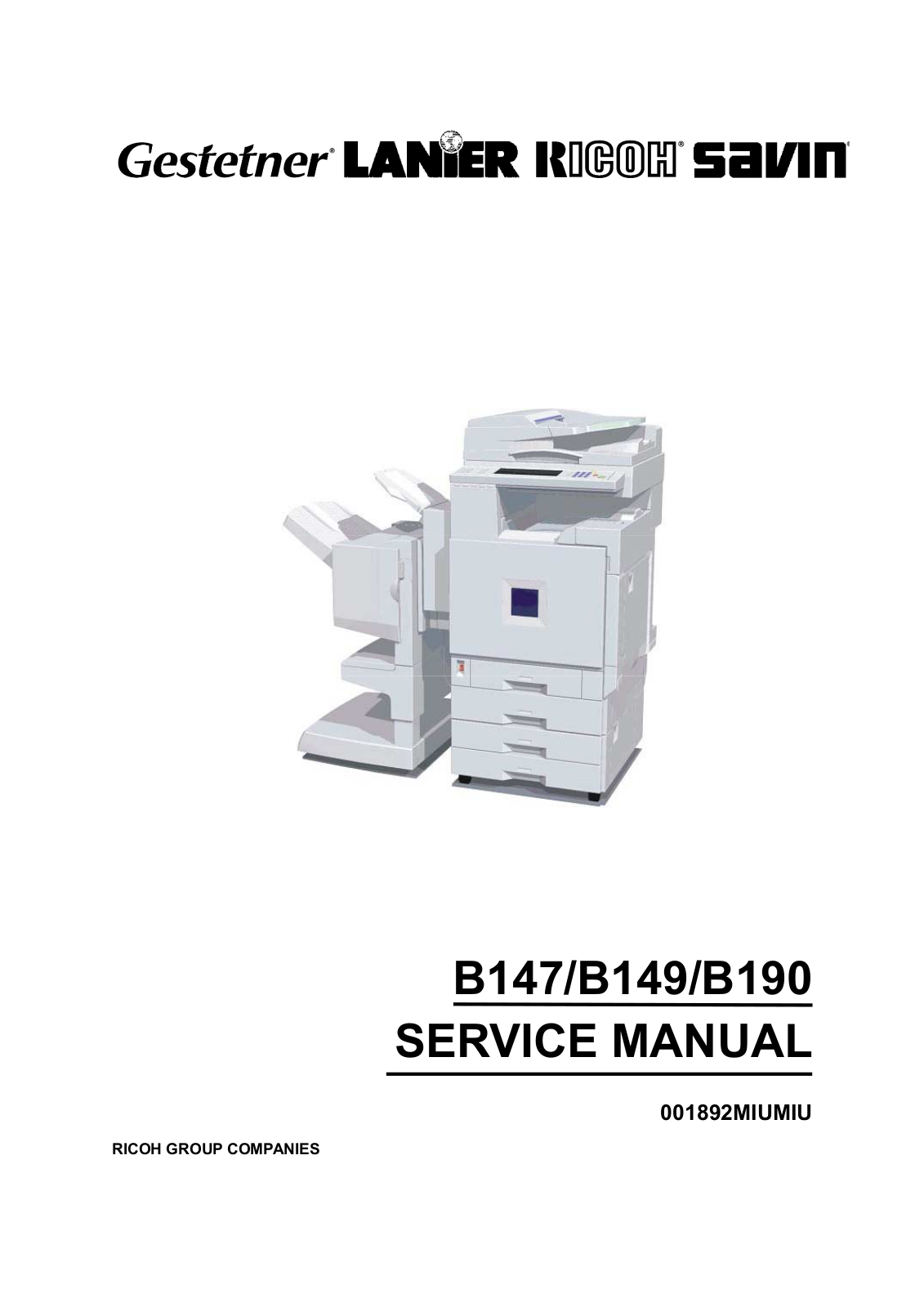 Ricoh A 2228C, A 2238C, A 2232C Service Manual