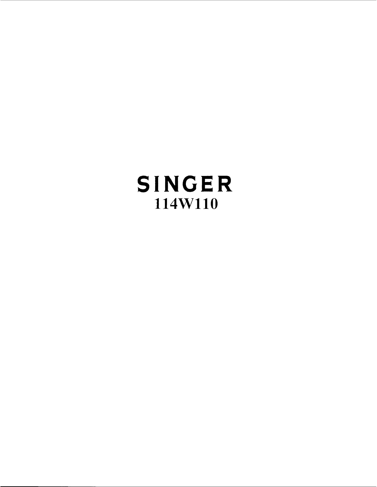 SINGER 114W121 Parts List