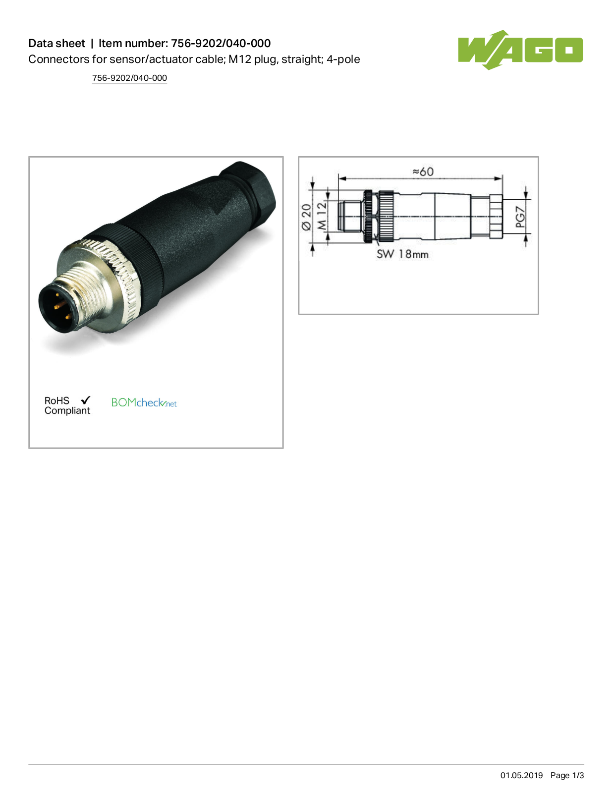 Wago 756-9202/040-000 Data Sheet