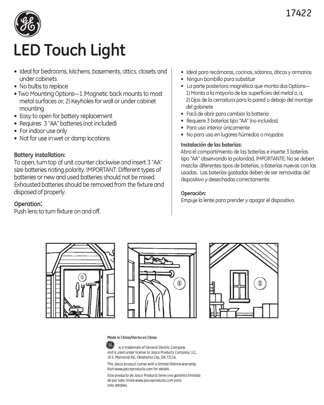 GE 17422 Owner's Manual