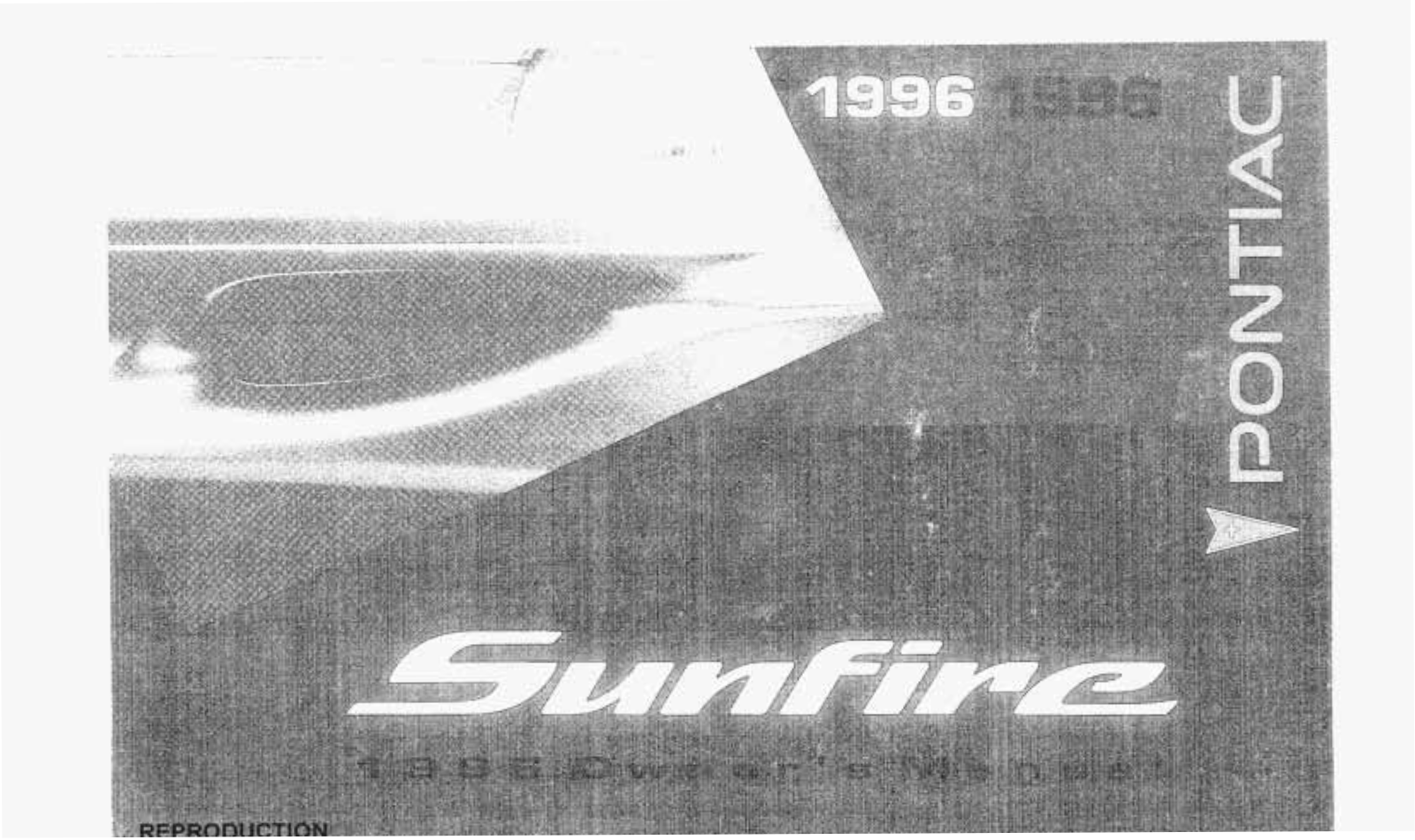 Pontiac SUNFIRE 1996 Owner Manual