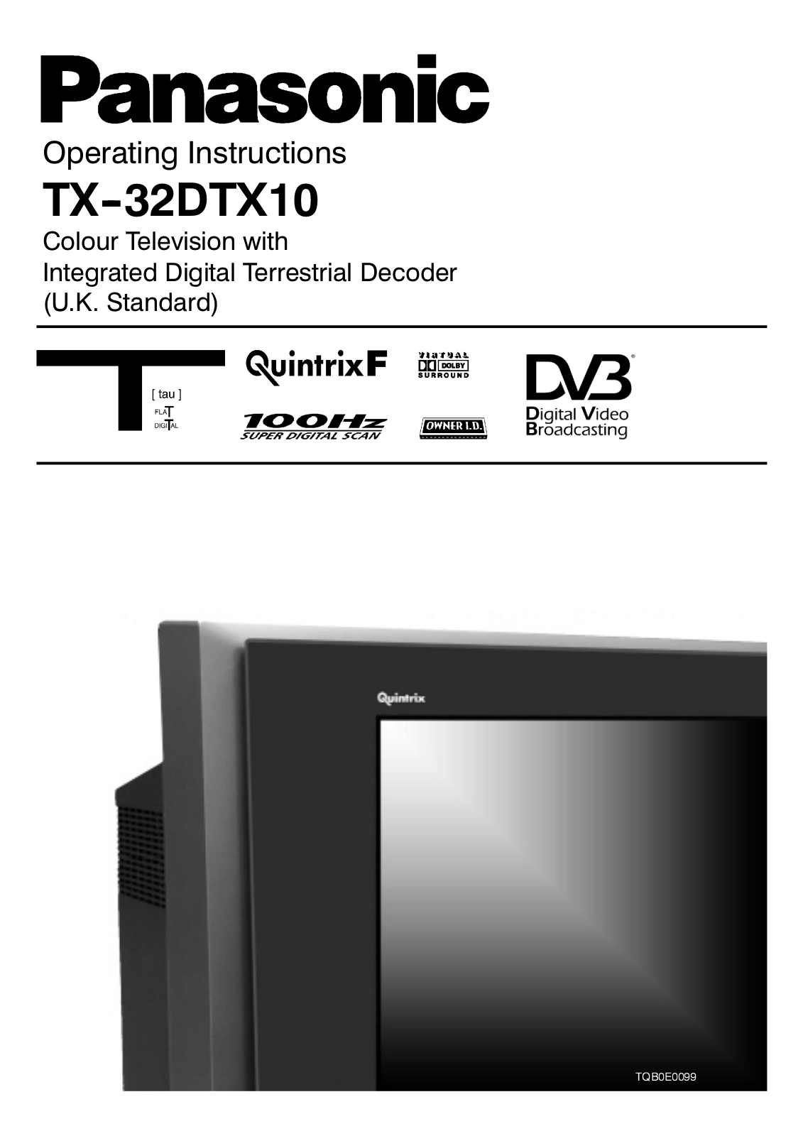 Panasonic TX32DTX-10 User Manual