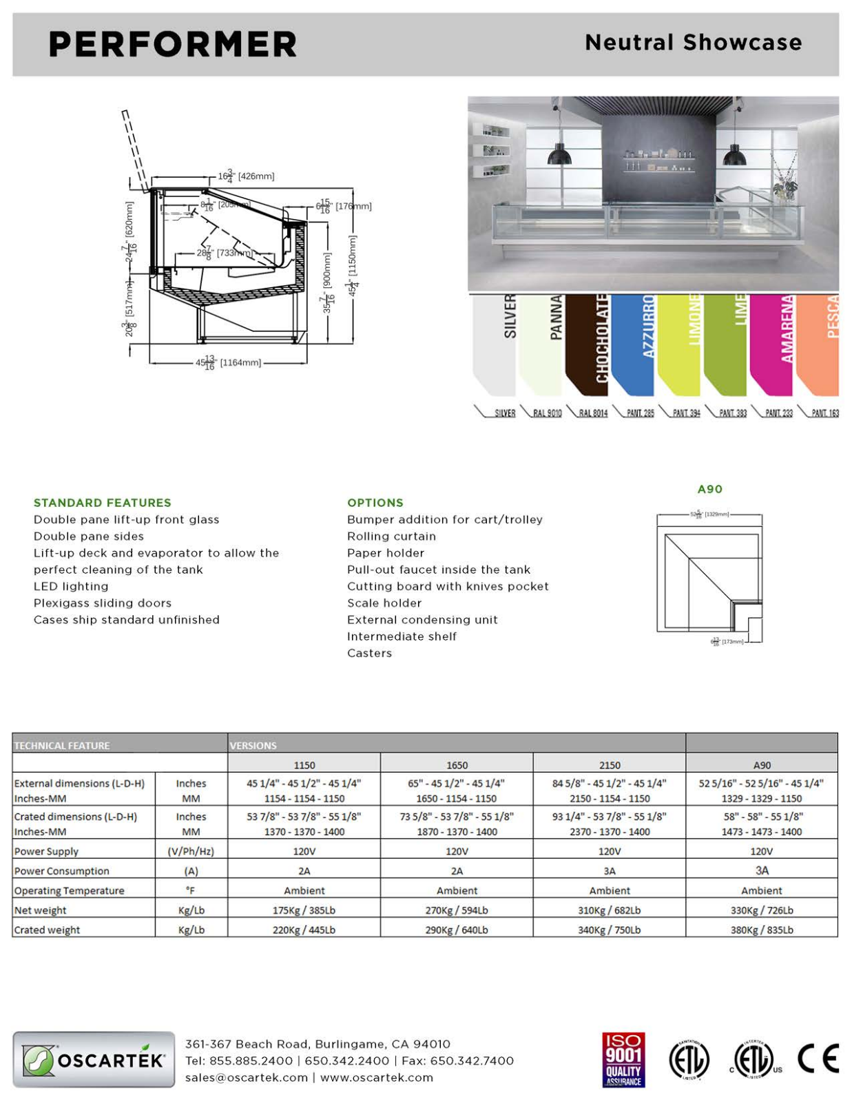 Oscartek PERFORMER N1650 User Manual