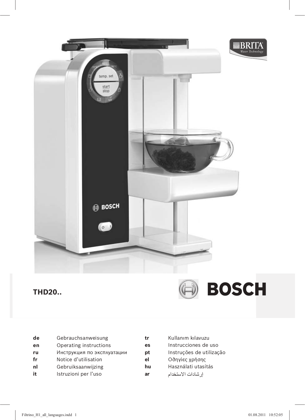 Bosch THD2023 User Manual