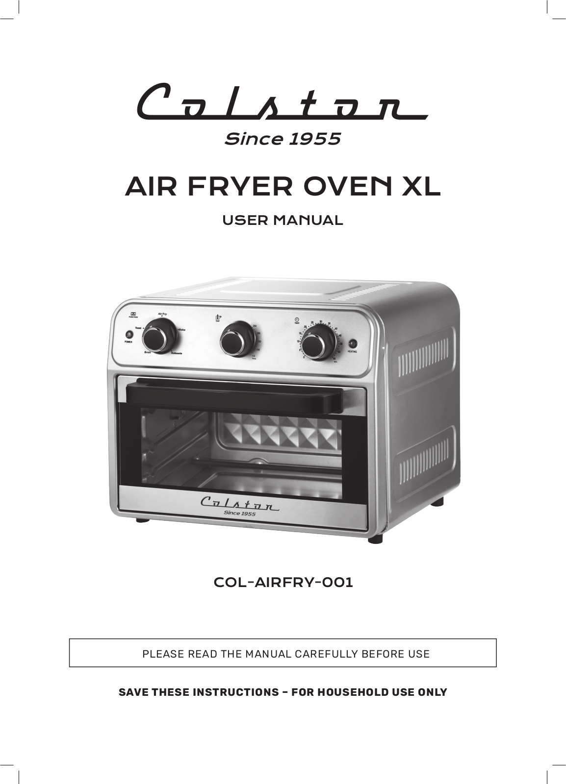 Colston COL-AIRFRY-001 User manual