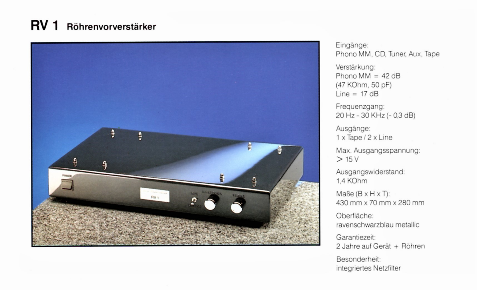 Beck Elektroakustik RV1 User guide - ManualMachine.com