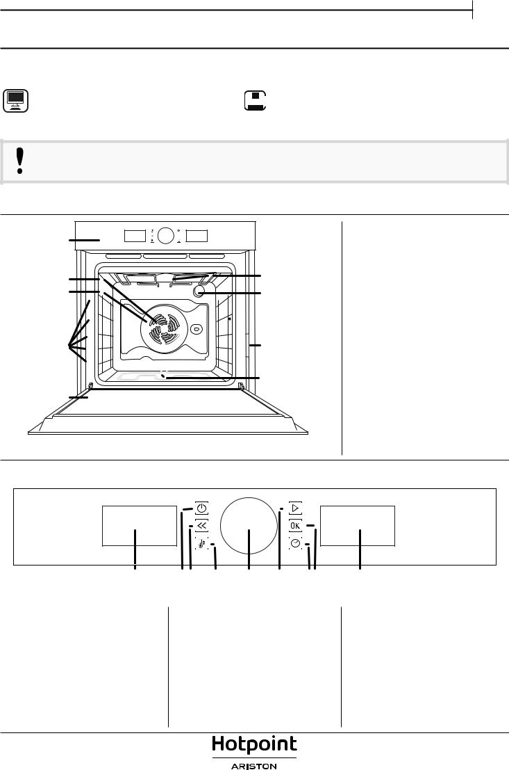 HOTPOINT/ARISTON FI5 851 H IX HA Daily Reference Guide