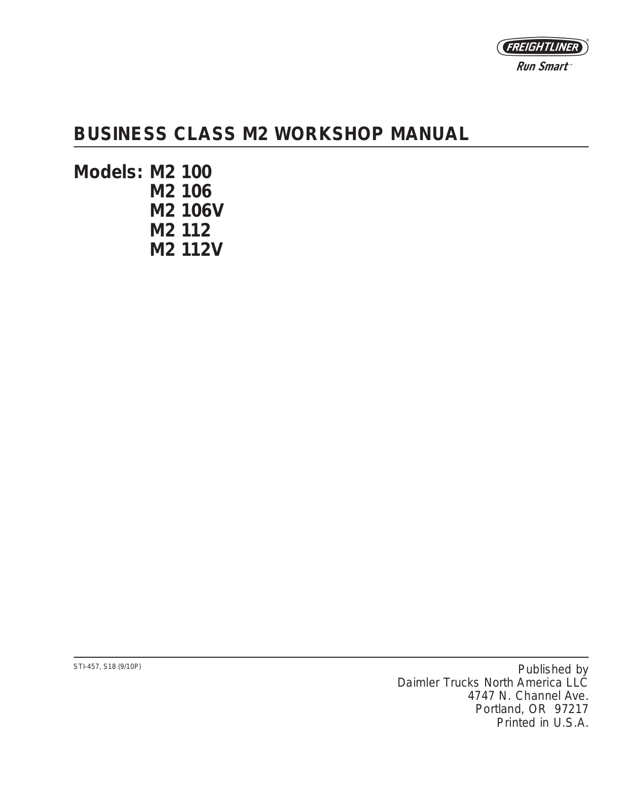 Freightliner Business Class M2 Service Manual
