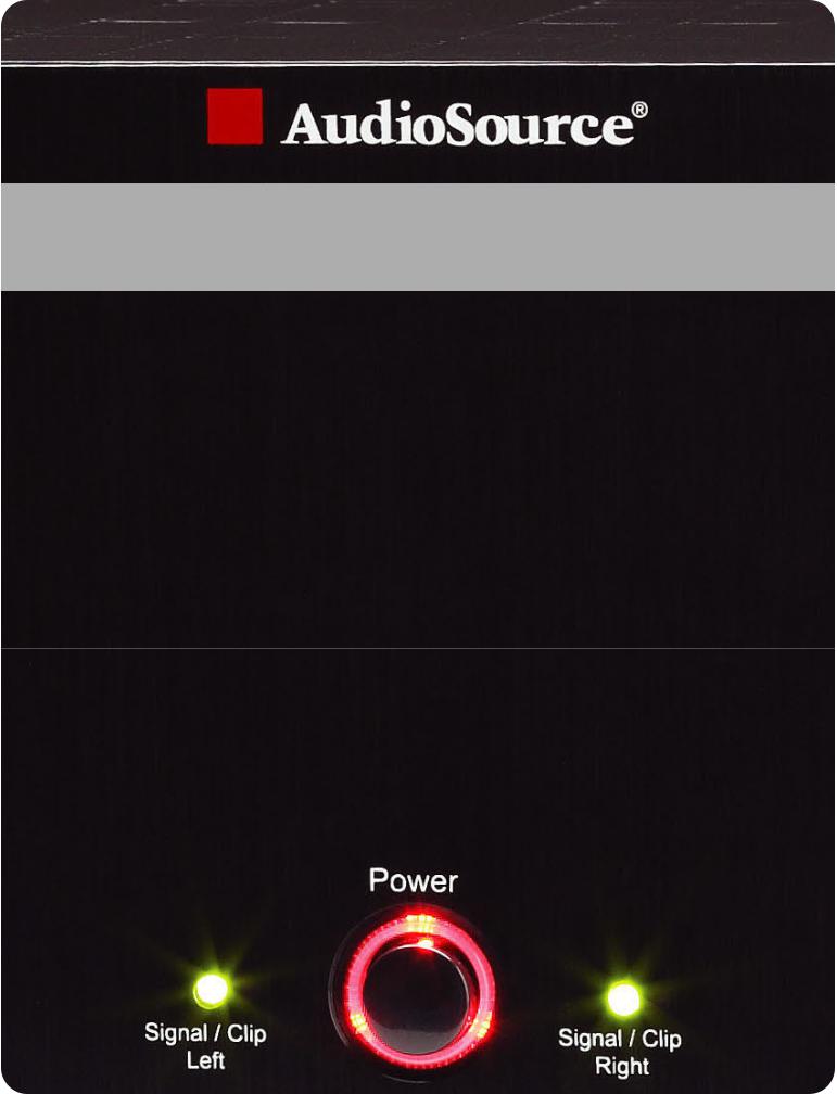 AudioSource AMP 110, AMP 310, AMP 210, AMP 100, AMP 102 User Manual