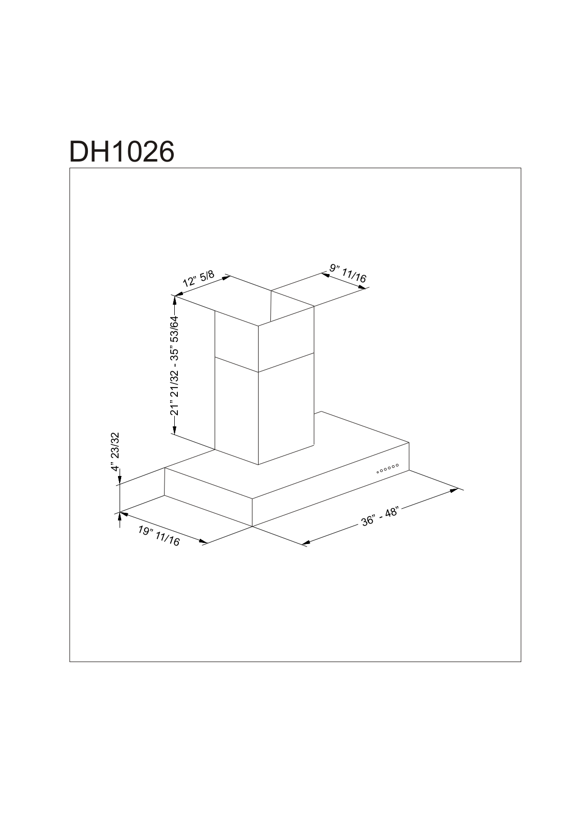 BERTAZZONI DH1026 User Manual