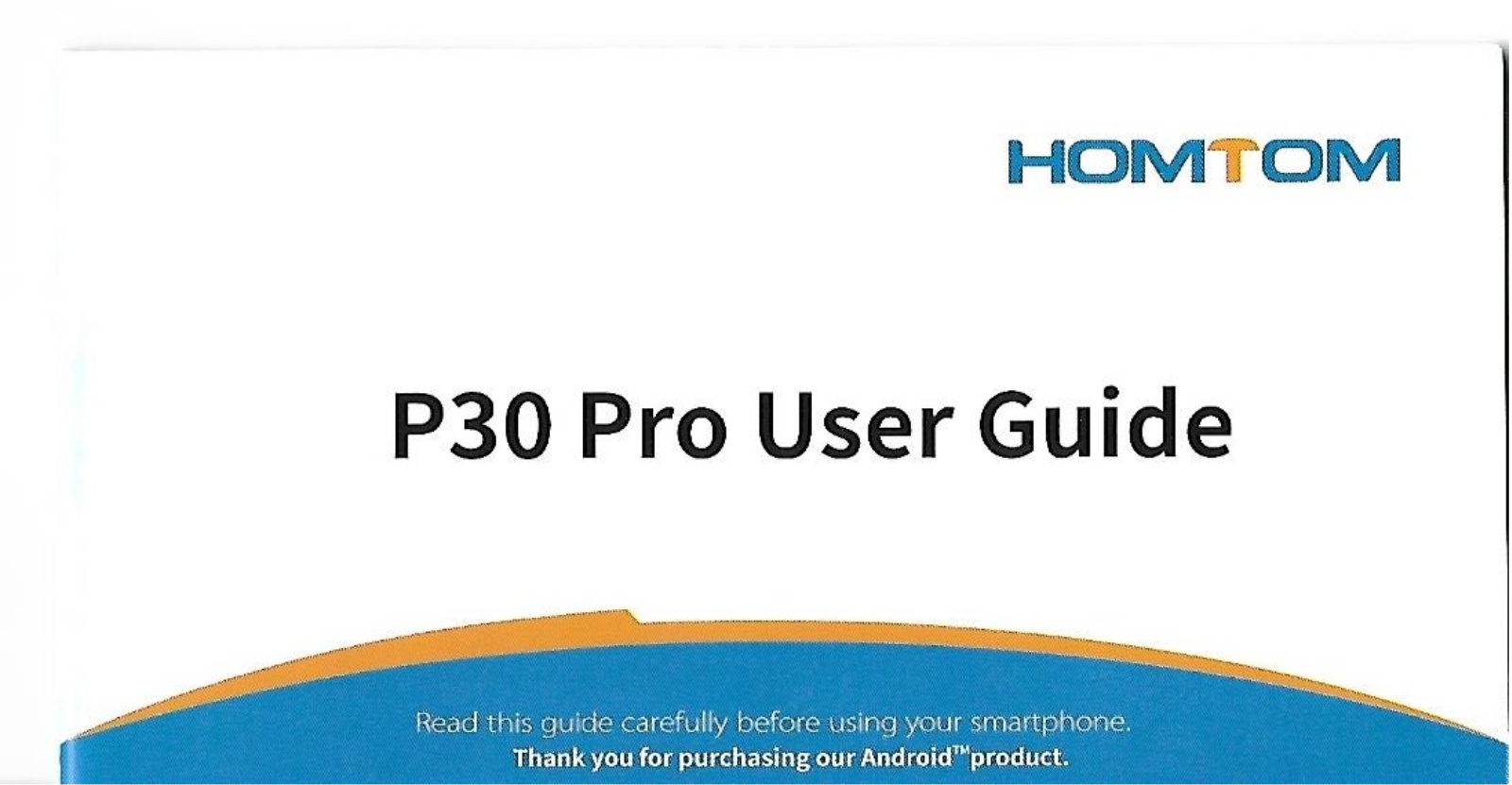 HOMTOM P30 PRO User Manual