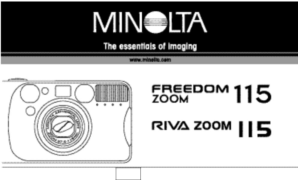 Minolta FREEDOM ZOOM 115, RIVA ZOOM 115 User Manual
