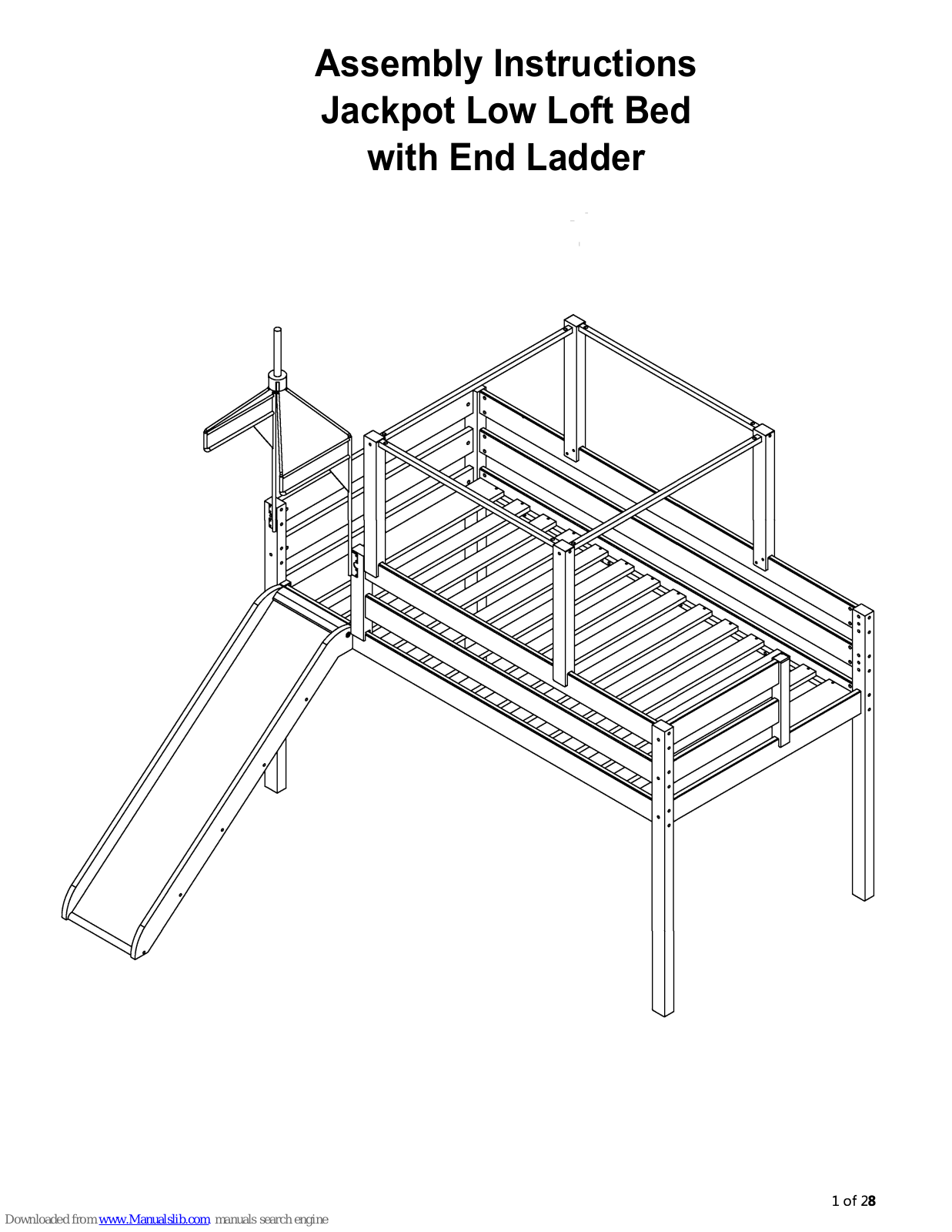 Maxwood Furniture 70610 Assembly Instructions