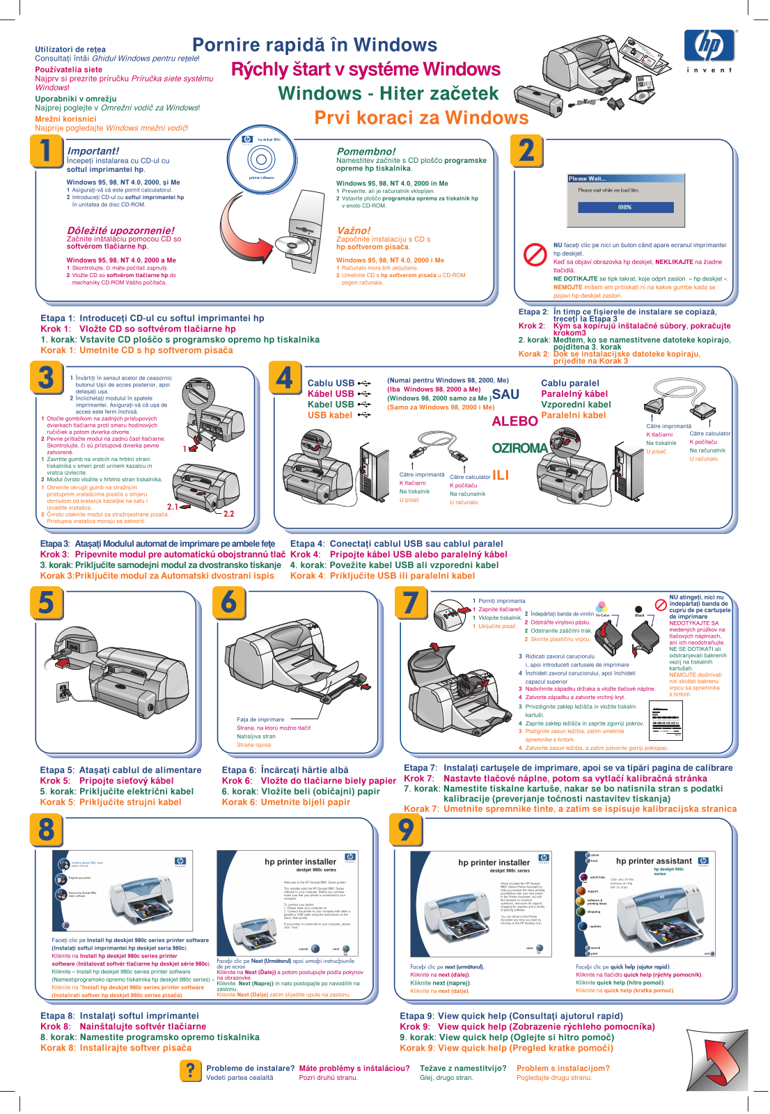 Hp DESKJET 980C User Manual