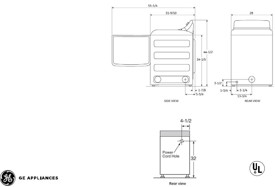 GE GTDS820ED, GTD825ED Specification