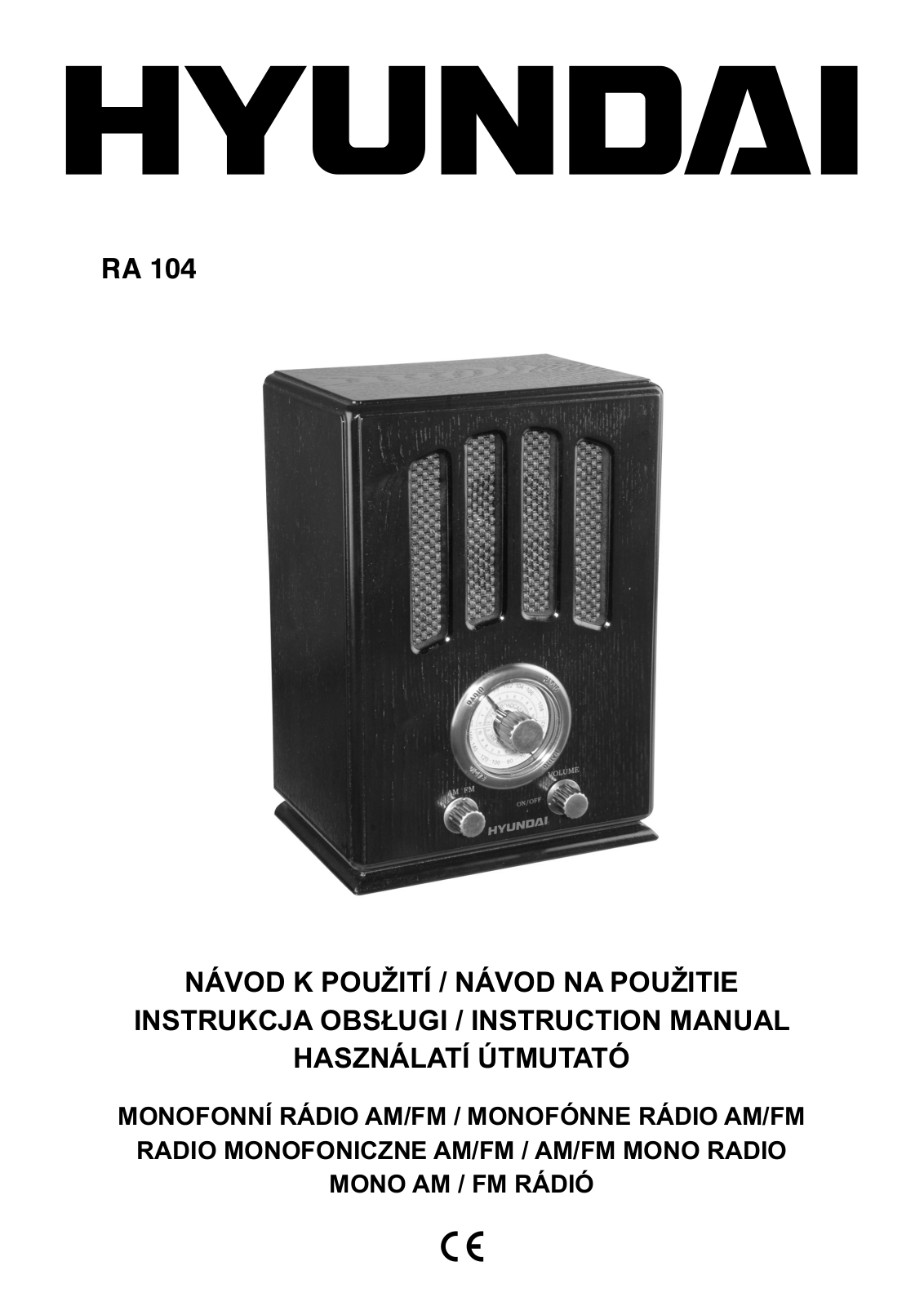 Hyundai RA 104 User Manual