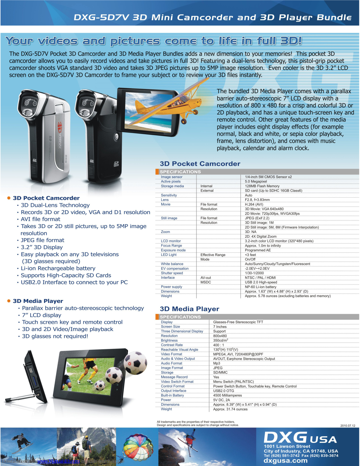 DXG DXG-5D7V Specifications - ManualMachine.com