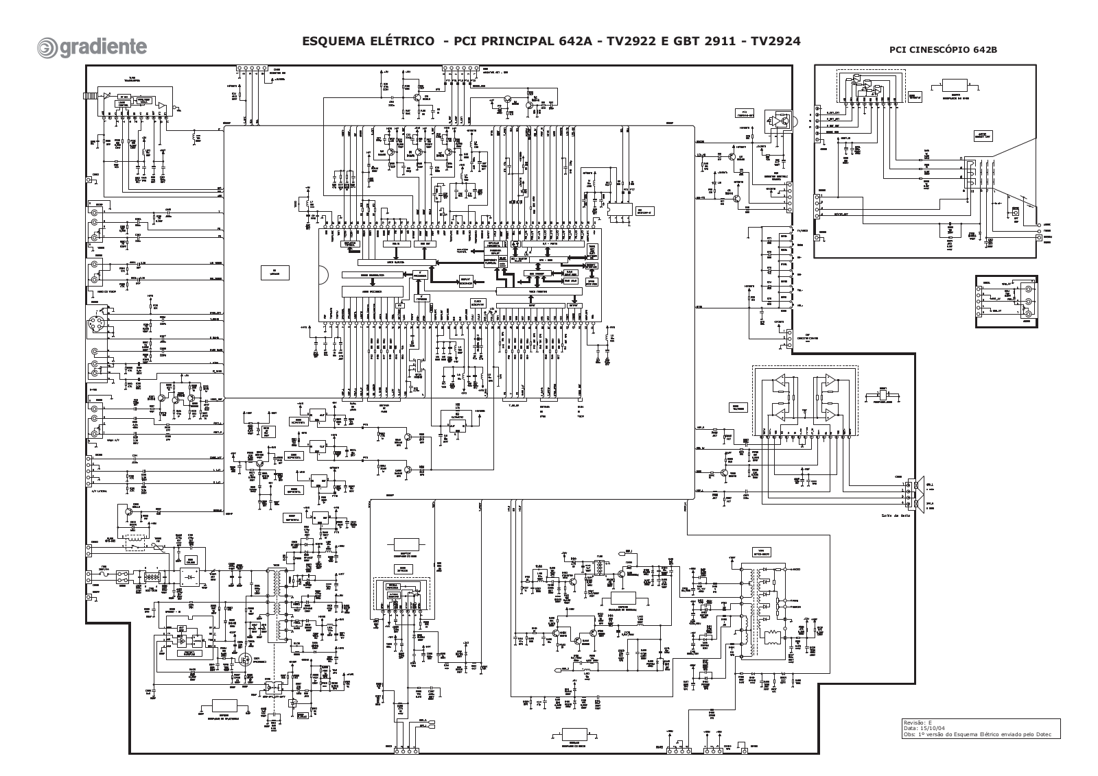 Philco TV-2922, Tv 2922, GBT 2911, Tv 2924, TV-2923 Schematic