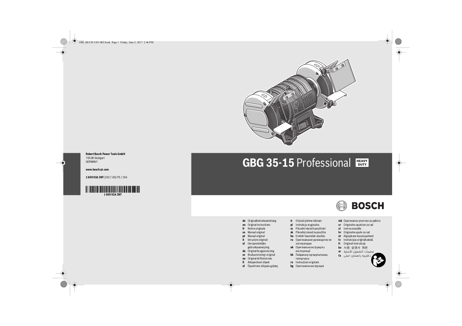 Bosch GBG 35-15 User Manual