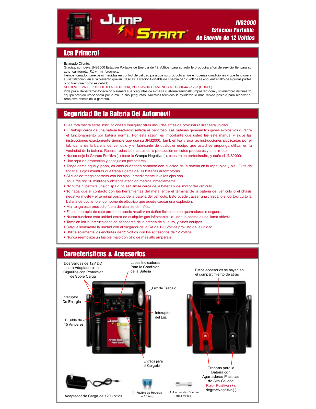 Roadmaster JNS2000 User Manual