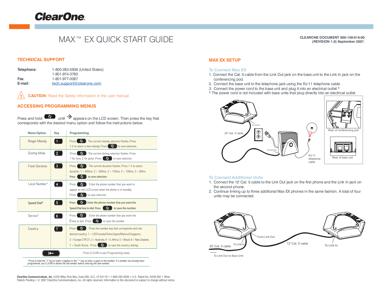 ClearOne MAX EX User Manual