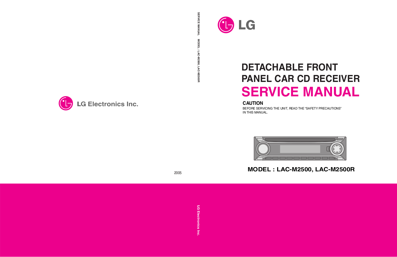 LG LACM-2500, LACM-2500-R Schematic