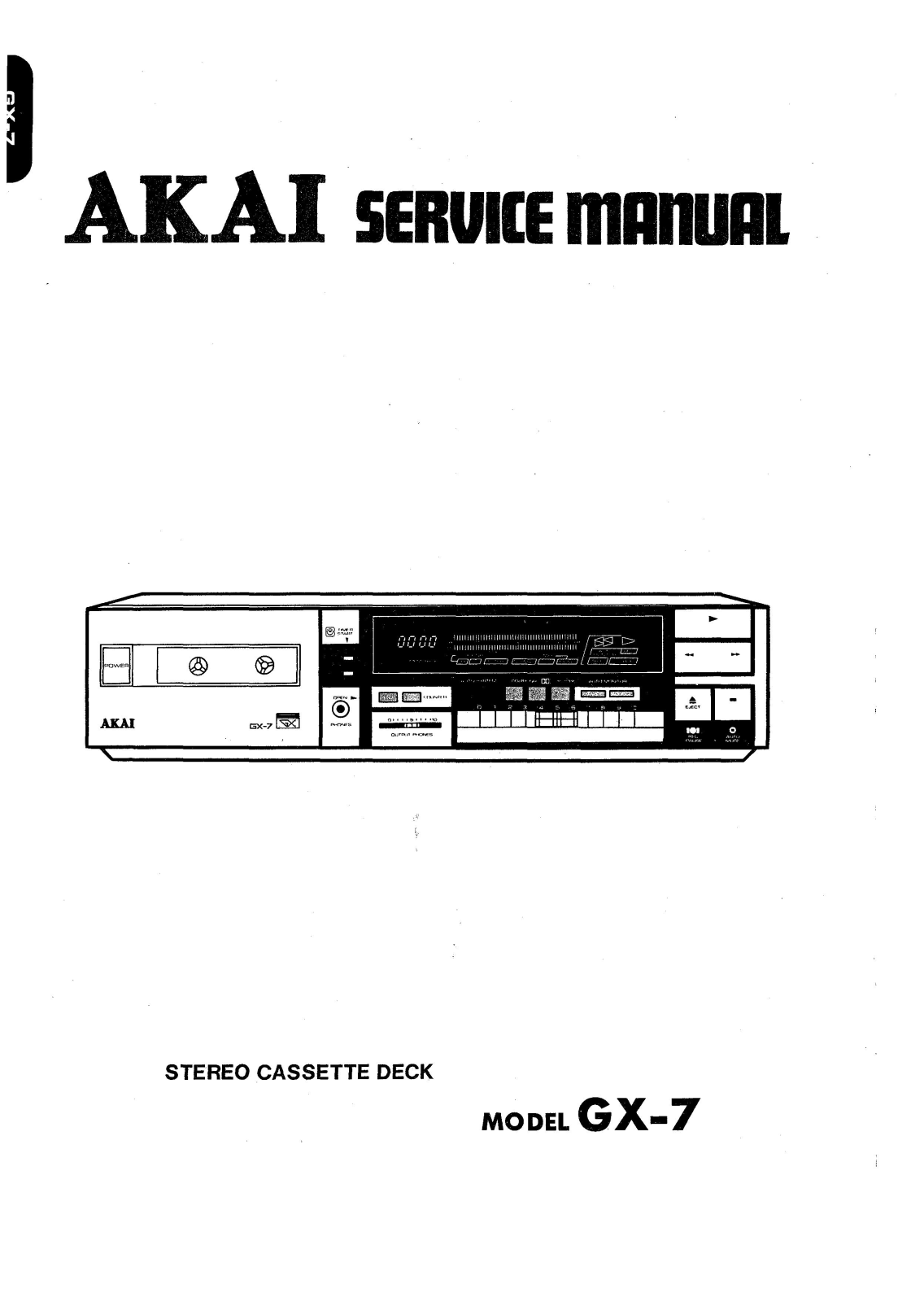 Akai GX-7 Service manual