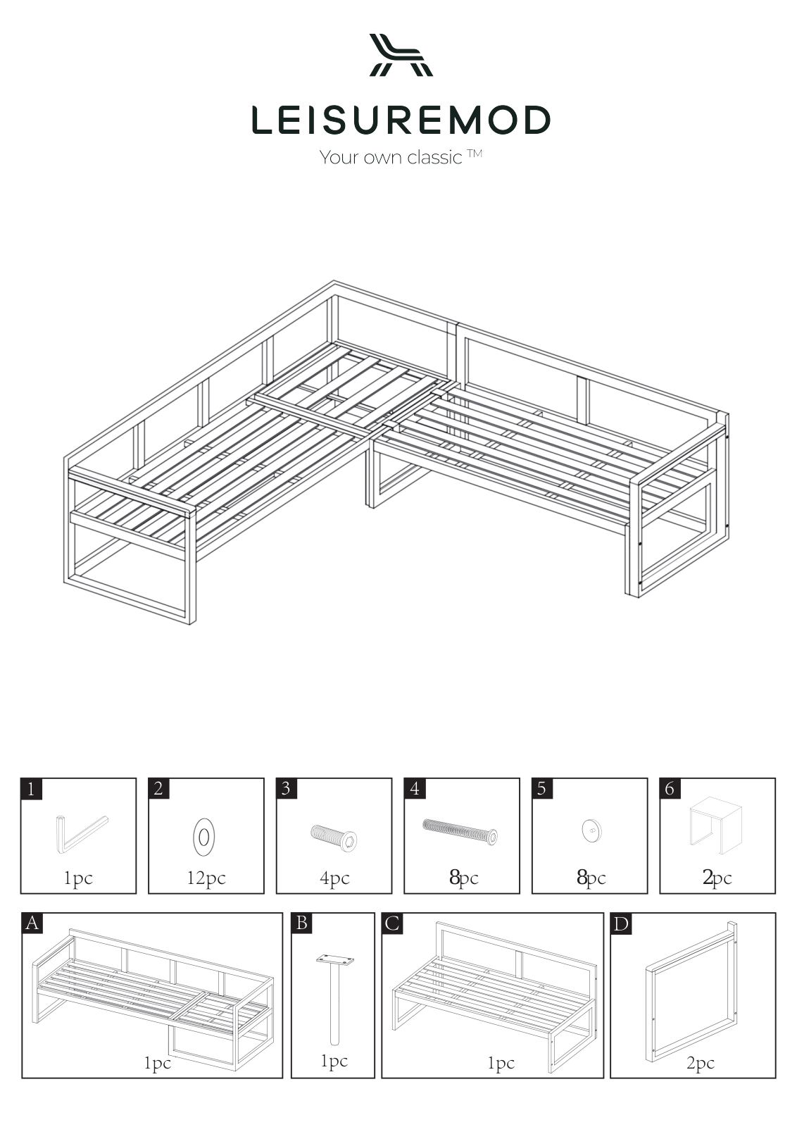 LeisureMod LMOD1836 Assembly Instructions - ManualMachine.com