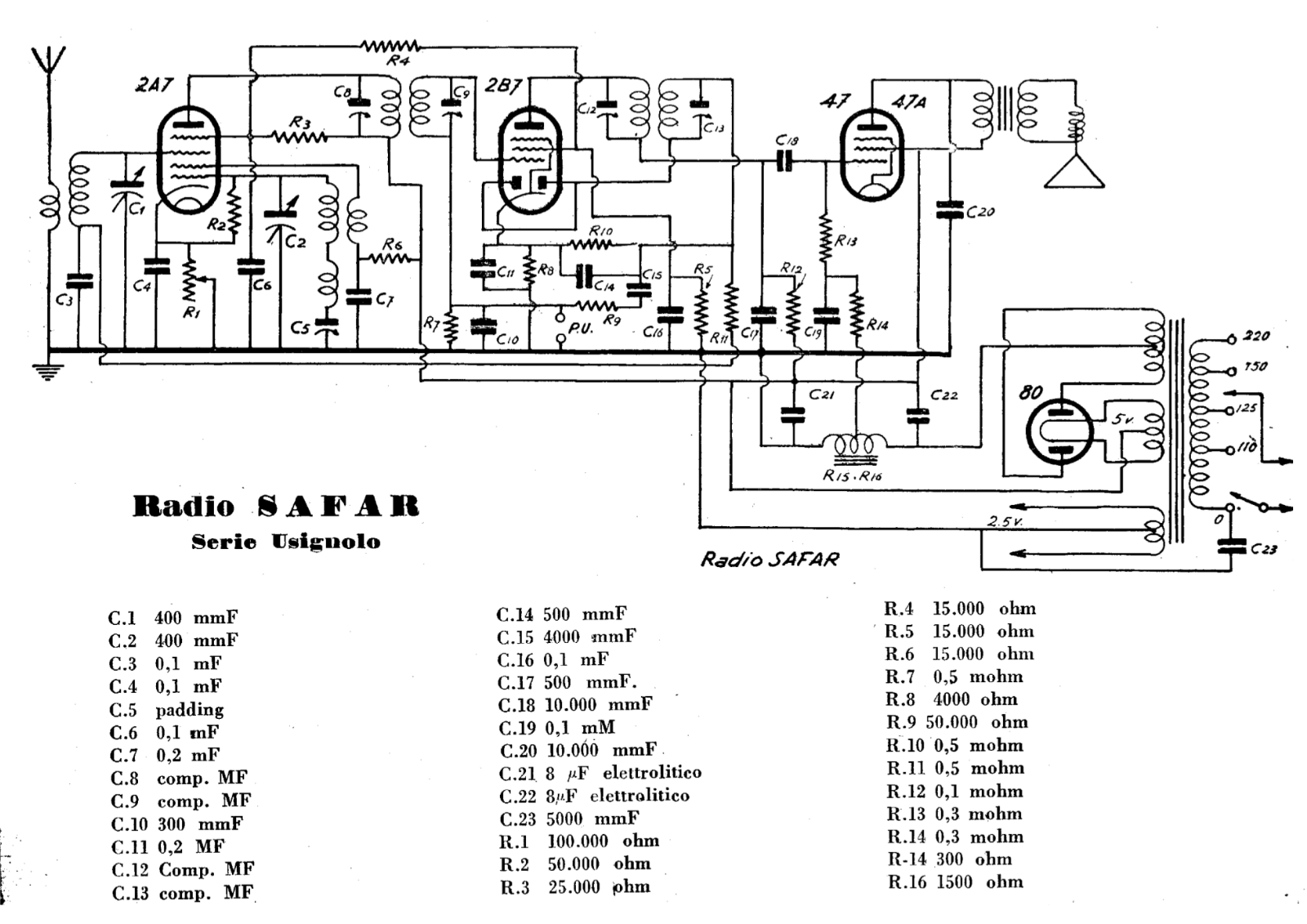 Safar usignolo 2 schematic