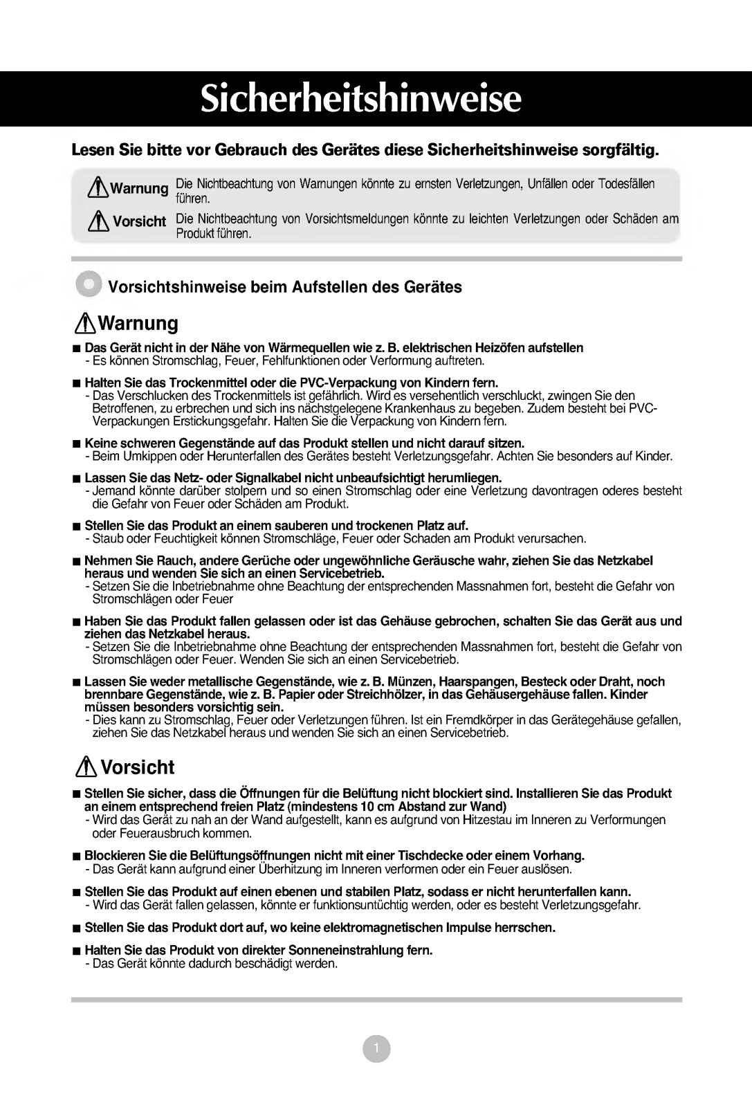 Lg M208WA-BZ User Manual