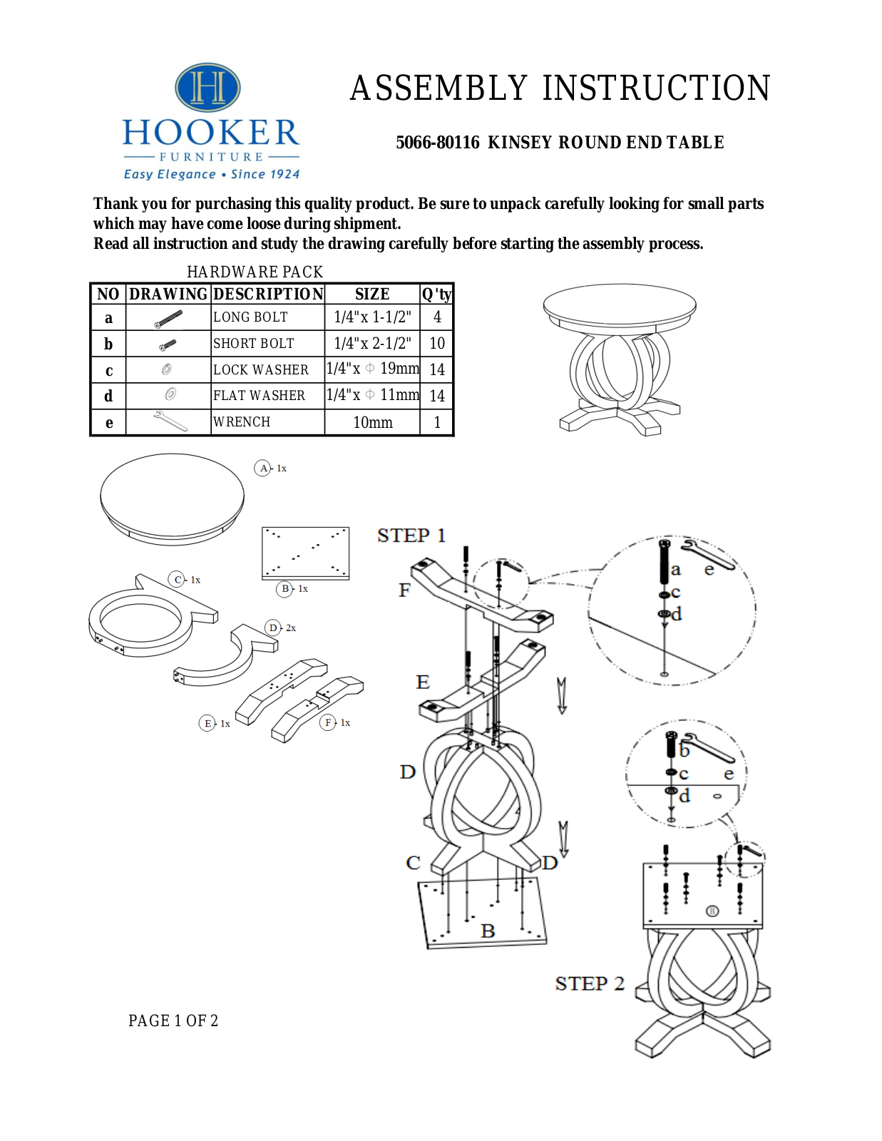 Hooker 5066-80116 Assembly Instructions - ManualMachine.com