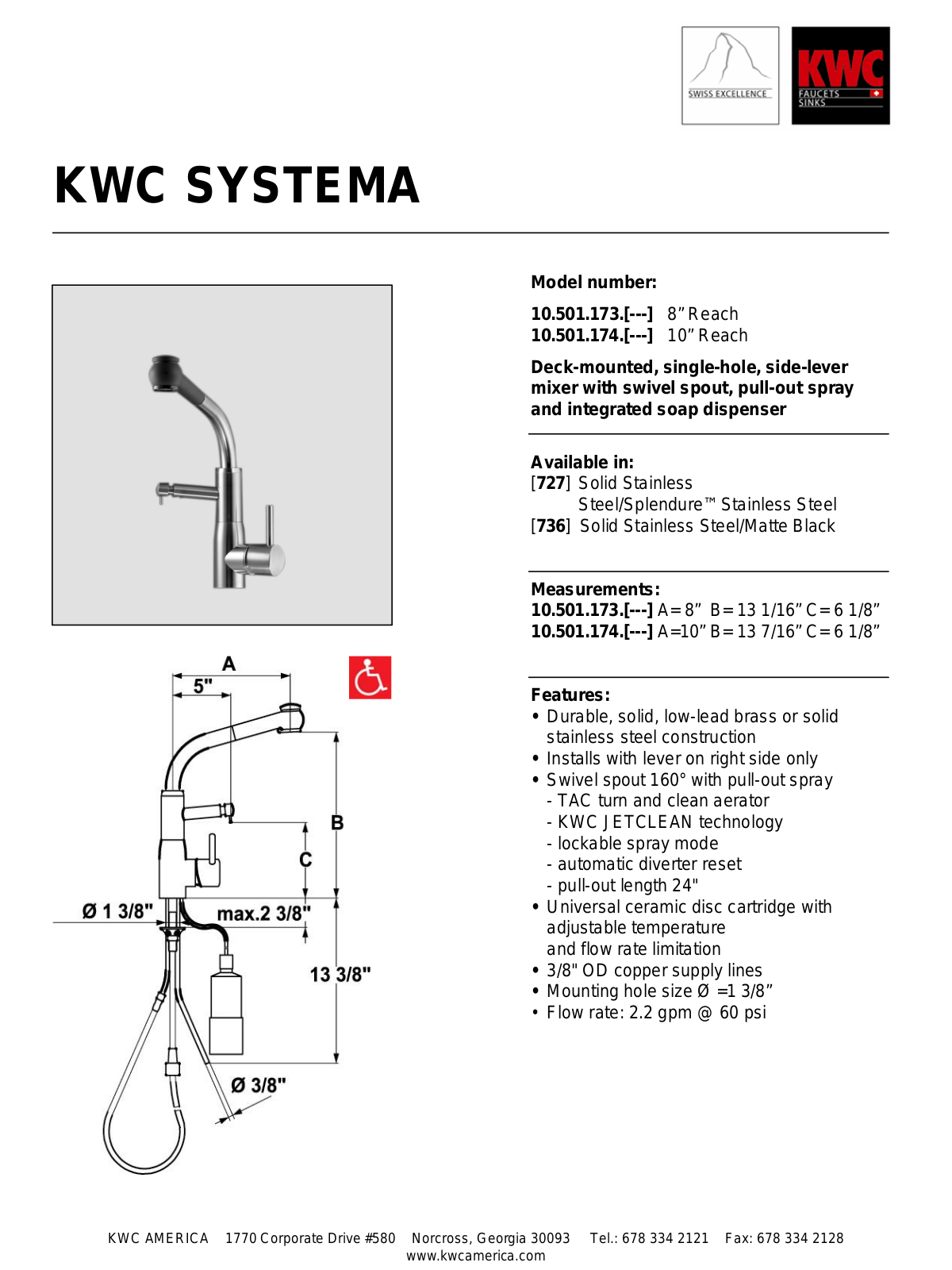 KWC 10.501.174, 10.501.173 User Manual - ManualMachine.com