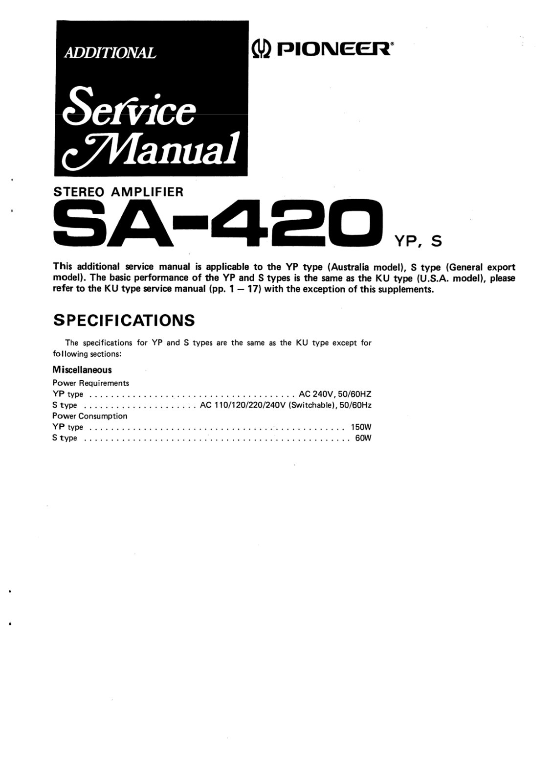 Pioneer SA204 Schematic - ManualMachine.com