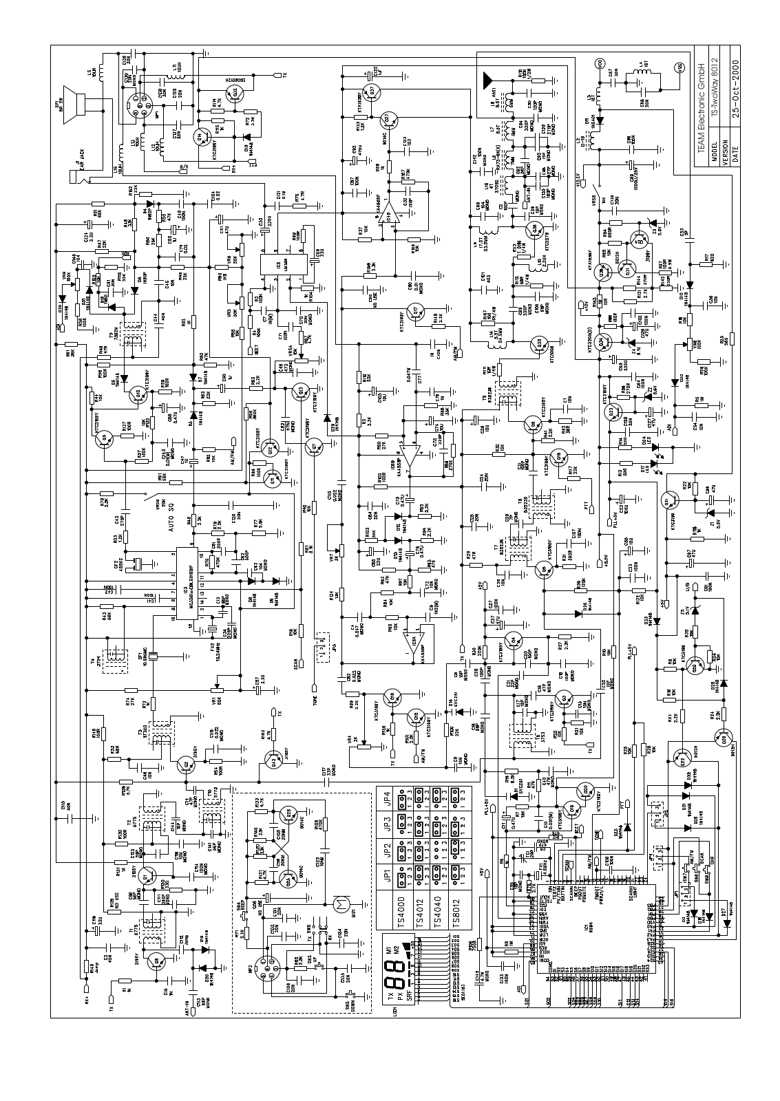 team TwoWay 8012 Schematics