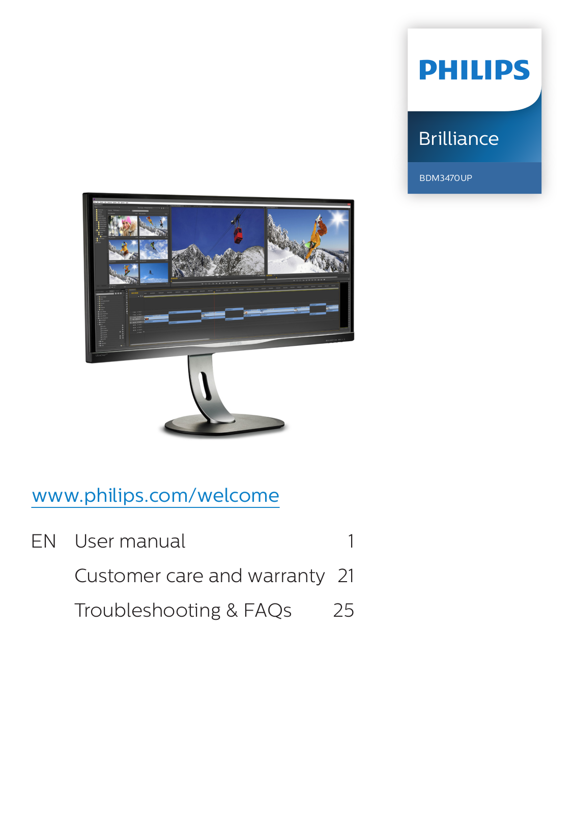 Philips BDM3470UP User Guide