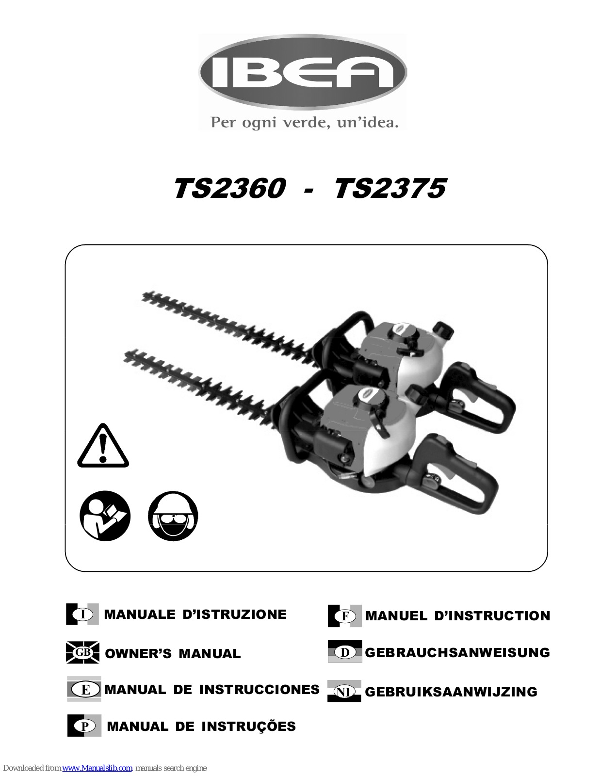 IBEA TS2375 Owner's Manual